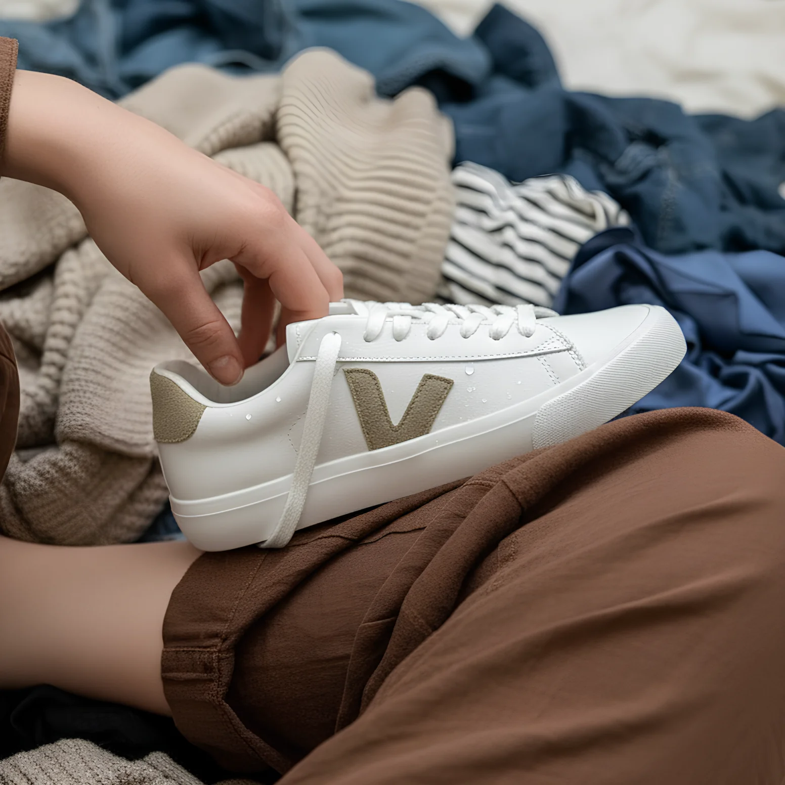 VEJA sneakers (Blanche khaki) - Image 14