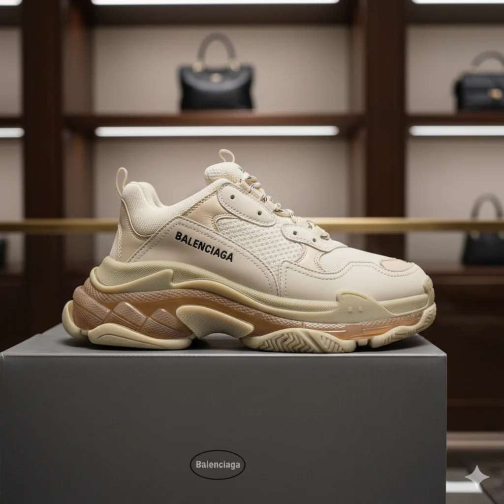 B.a.l.e.n.c.i.a.ga Triple S Beige - Image 10