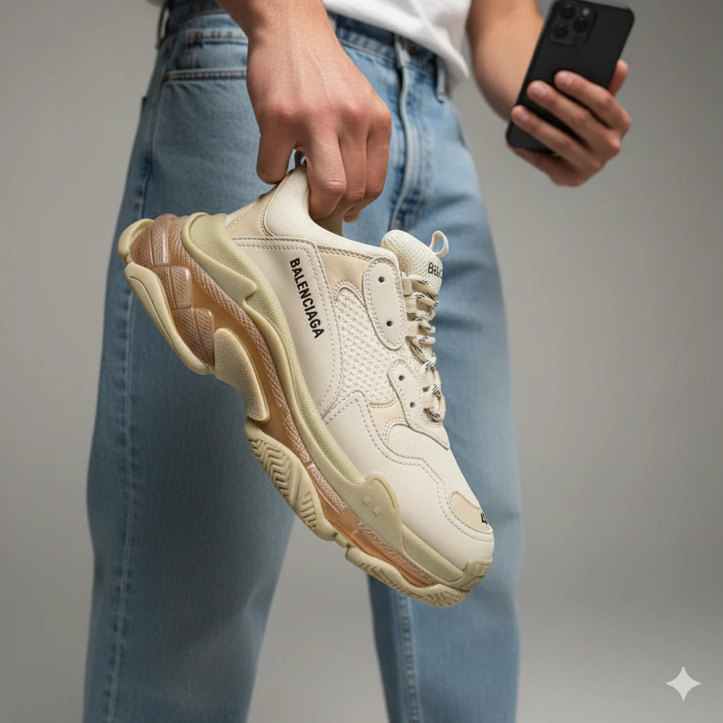 B.a.l.e.n.c.i.a.ga Triple S Beige - Image 4