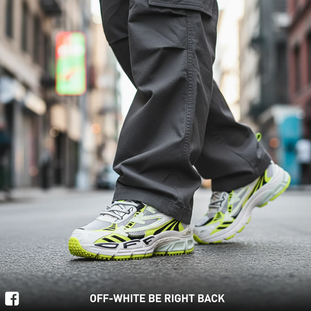 OFF-WHITE SNEAKERS Green edition - Image 4
